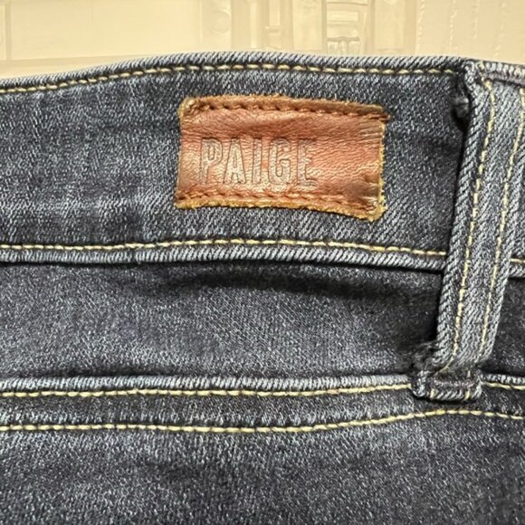 PAIGE Dark Blue Verdugo Ankle Skinny Jeans - Picture 5 of 8